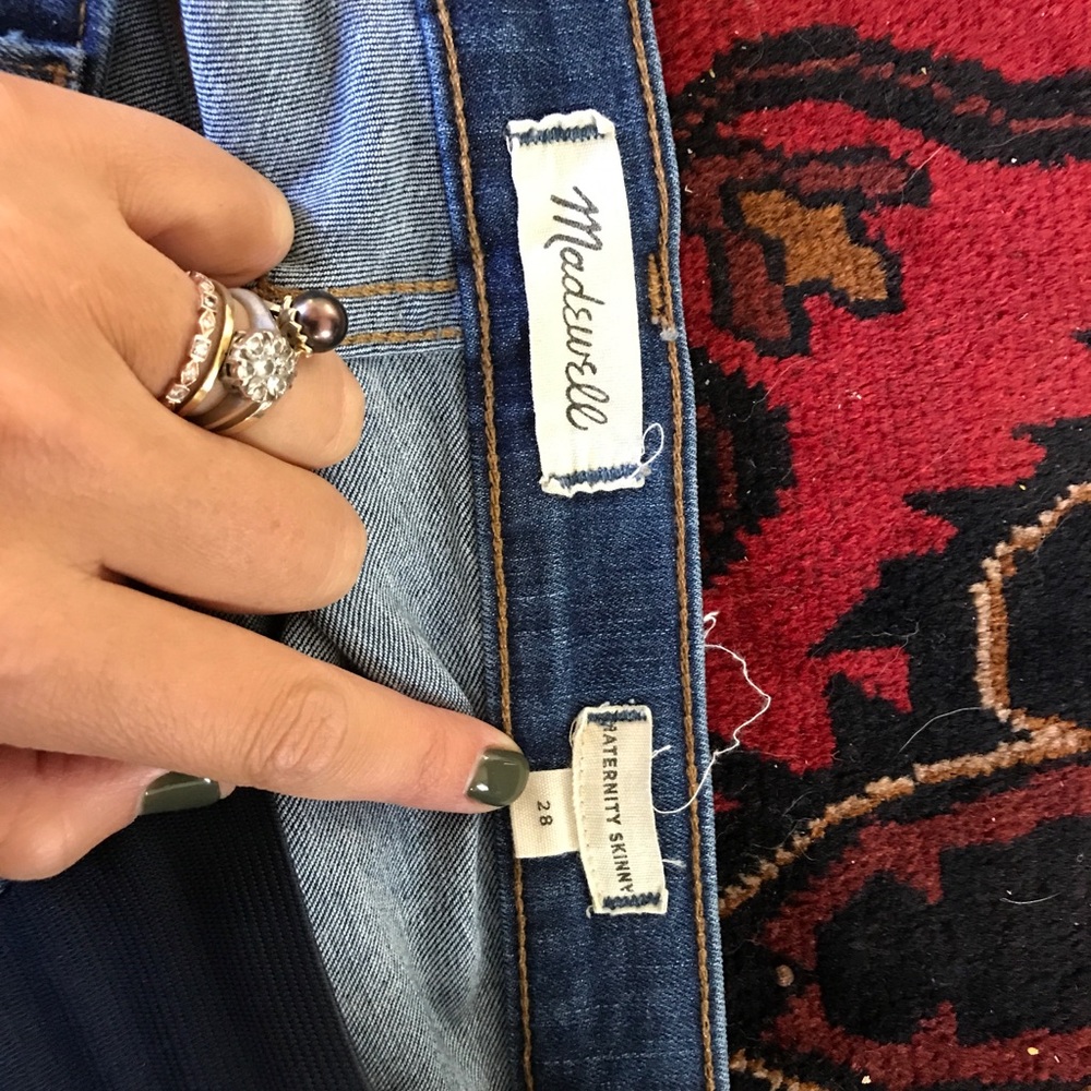 Madewell maternity skinny jeans